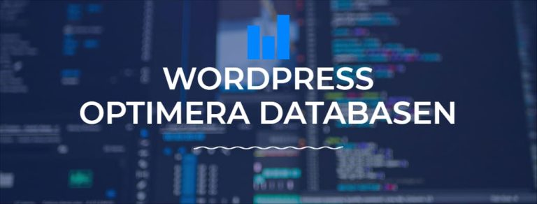 Hur du optimerar & rensar Din WordPress Databas